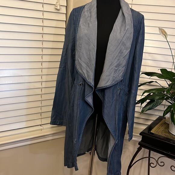 Dex Tencel Denim Wrap Jacket L - Picture 8 of 10